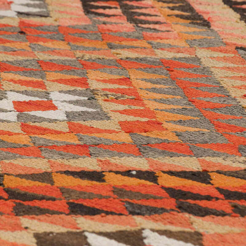 Vintage Tribal Kilim Runner - 2' 9" x 10' 4" (33" x 124") - K0077308