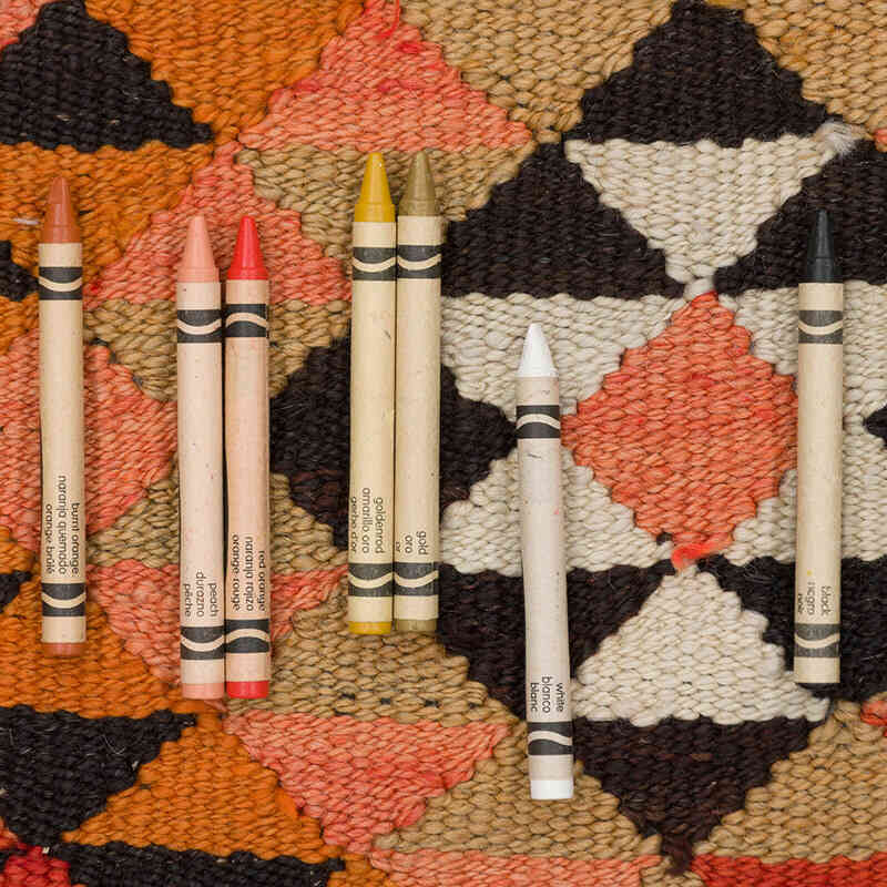 Vintage Tribal Kilim Runner - 2' 9" x 10' 4" (33" x 124") - K0077308