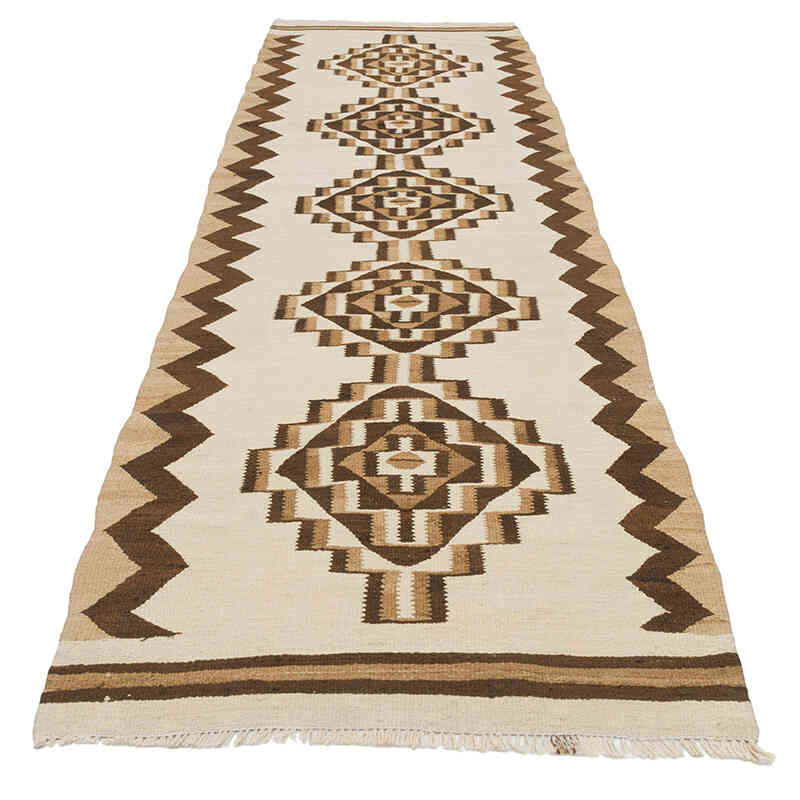 Vintage Tribal Kilim Runner - 2' 11" x 10' 4" (35" x 124") - K0077310
