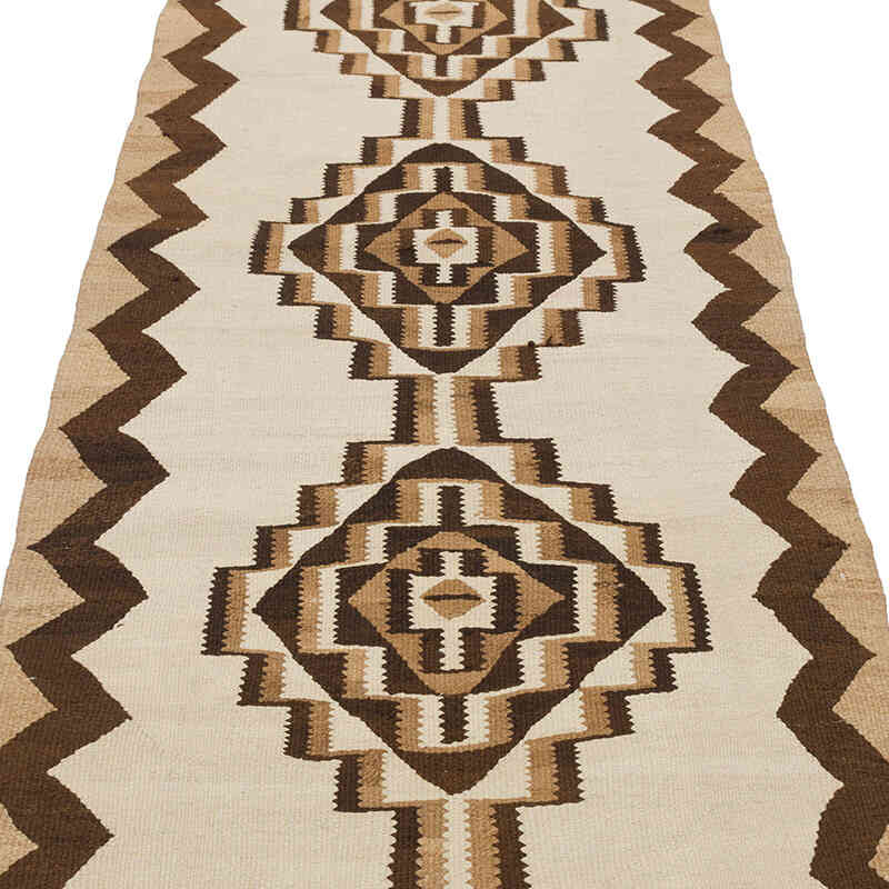 Vintage Tribal Kilim Runner - 2' 11" x 10' 4" (35" x 124") - K0077310