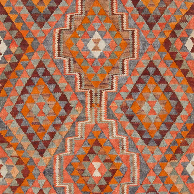 Vintage Tribal Kilim Runner - 3' 2" x 9' 7" (38" x 115") - K0077311