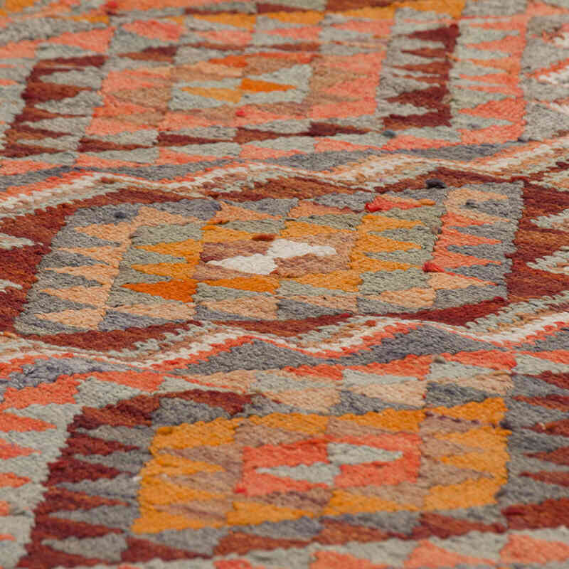 Vintage Tribal Kilim Runner - 3' 2" x 9' 7" (38" x 115") - K0077311
