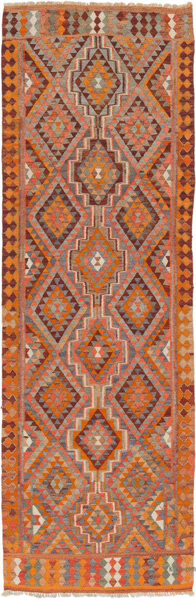 Vintage Tribal Kilim Runner - 3' 2" x 9' 7" (38" x 115")