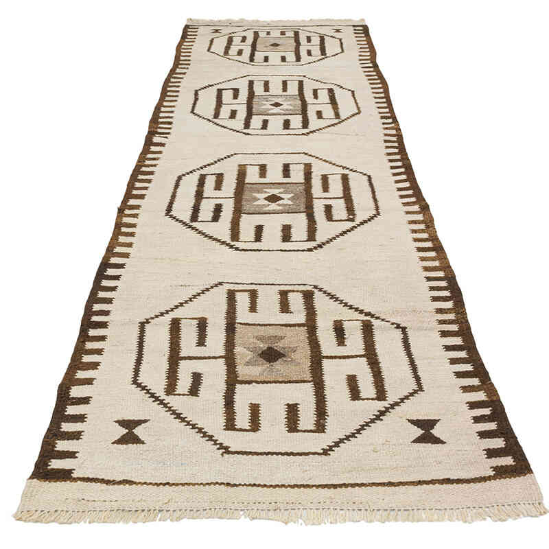 Vintage Tribal Kilim Runner - 2' 11" x 10' 2" (35" x 122") - K0077315
