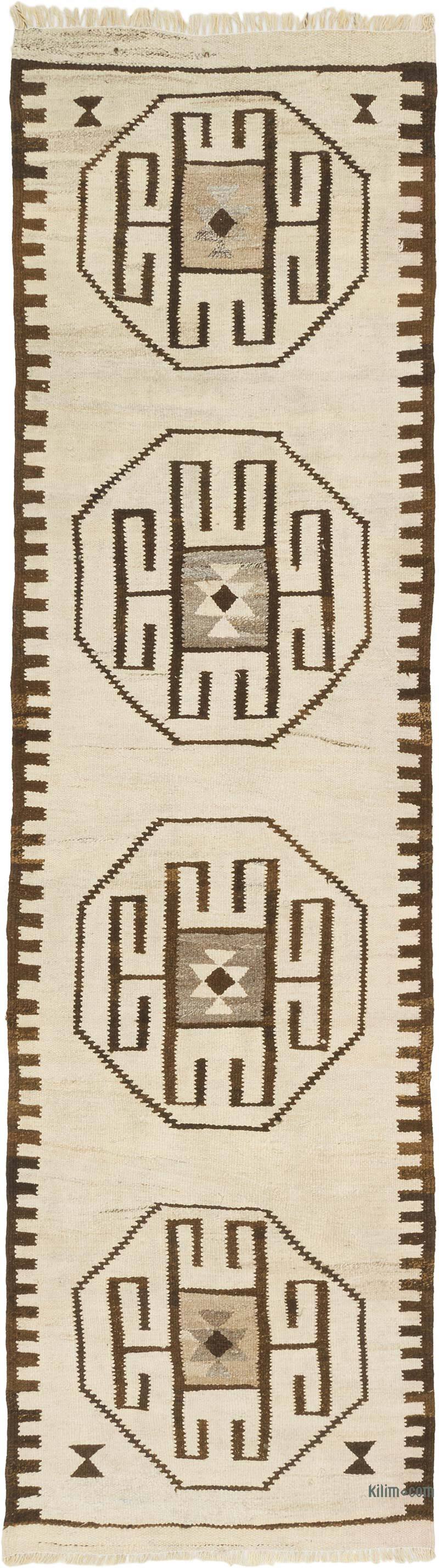 Vintage Tribal Kilim Runner - 2' 11" x 10' 2" (35" x 122") - K0077315
