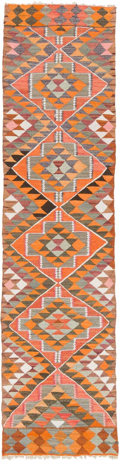 Vintage Anadolu Kilim Yolluk - 76 cm x 296 cm
