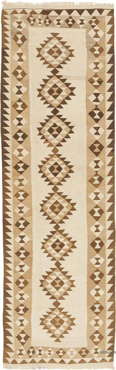 Vintage Tribal Kilim Runner - 3' 1" x 9' 8" (37" x 116")