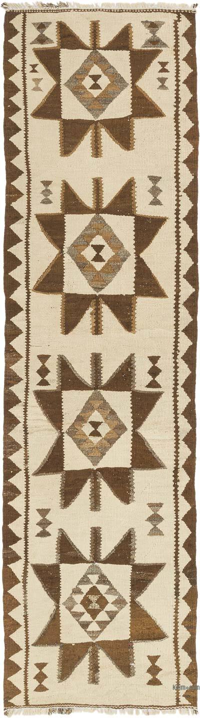 Vintage Tribal Kilim Runner - 2' 9" x 9' 10" (33" x 118")