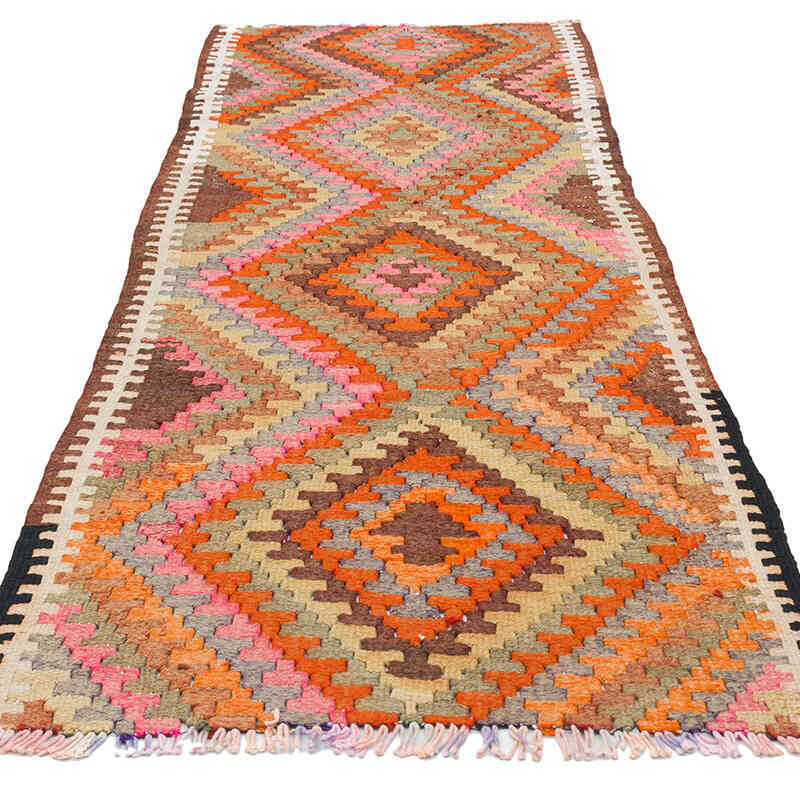 Alfombra Kilim Tribal Vintage - 89 cm x 260 cm - K0077322