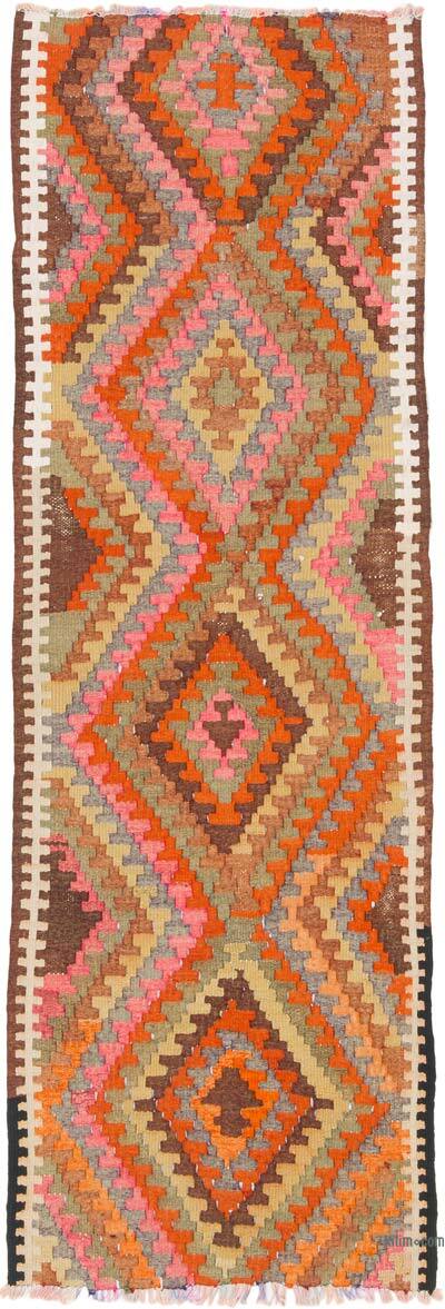 Vintage Tribal Kilim Runner - 2' 11" x 8' 6" (35" x 102")