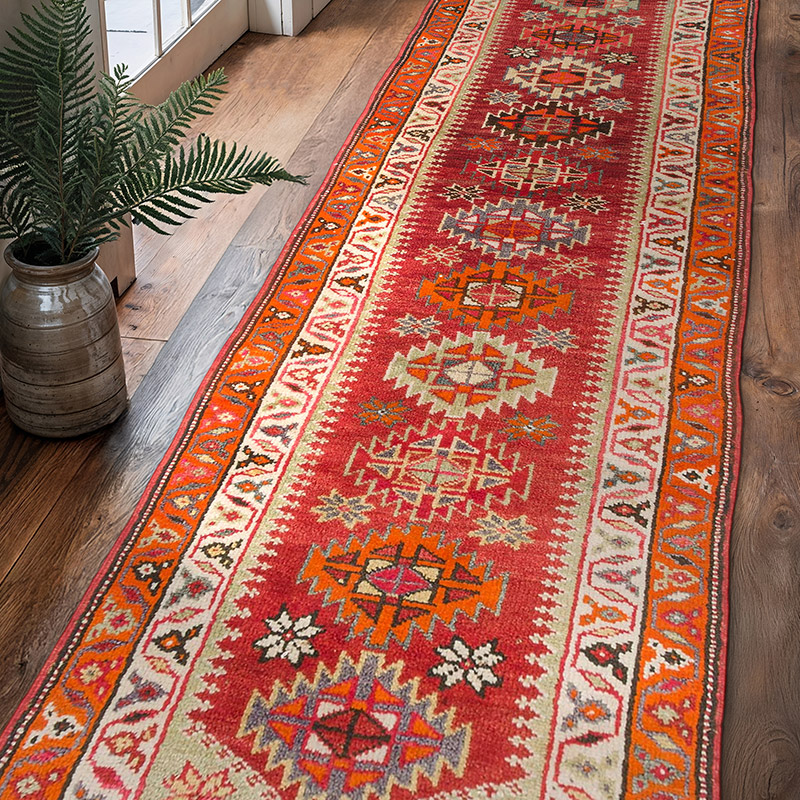 Vintage Anadolu Yolluk - 90 cm x 315 cm - K0077323