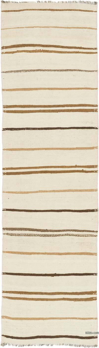 Vintage Turkish Kilim Runner - 2' 7" x 9' 2" (31" x 110")