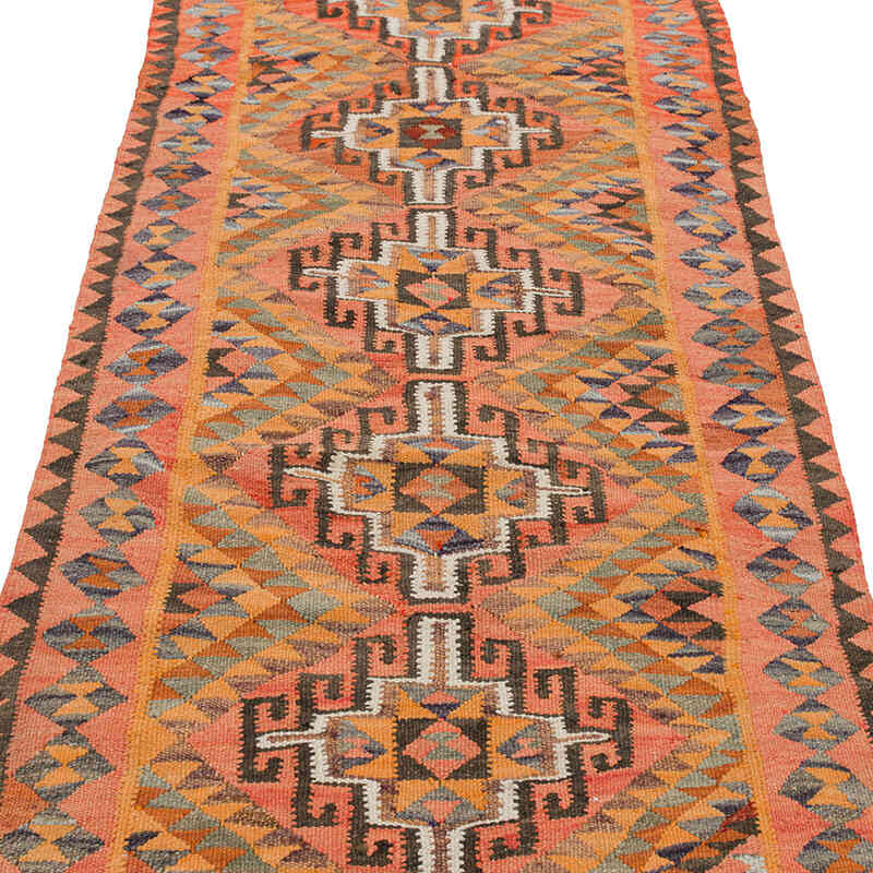 Vintage Tribal Kilim Runner - 3'  x 7' 10" (36" x 94") - K0077475