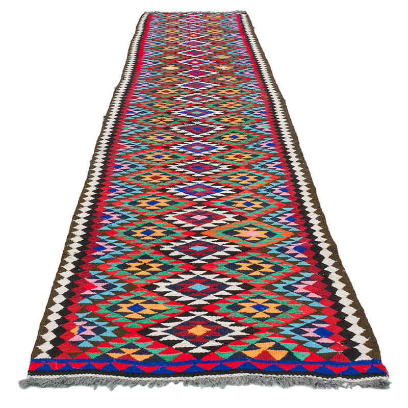 Alfombra Kilim Tribal Vintage - 83 cm x 344 cm - K0077479