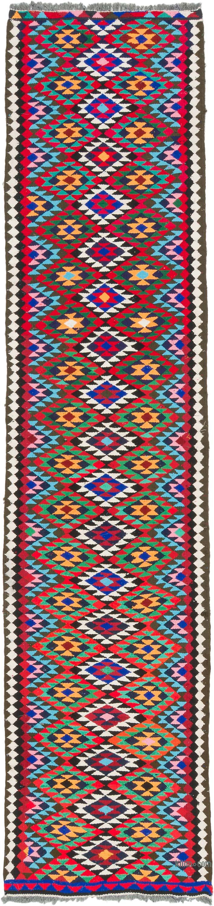 Alfombra Kilim Tribal Vintage - 83 cm x 344 cm - K0077479
