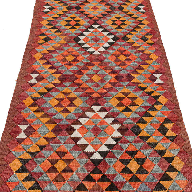 Vintage Tribal Kilim Runner - 2' 11" x 10'  (35" x 120") - K0077480