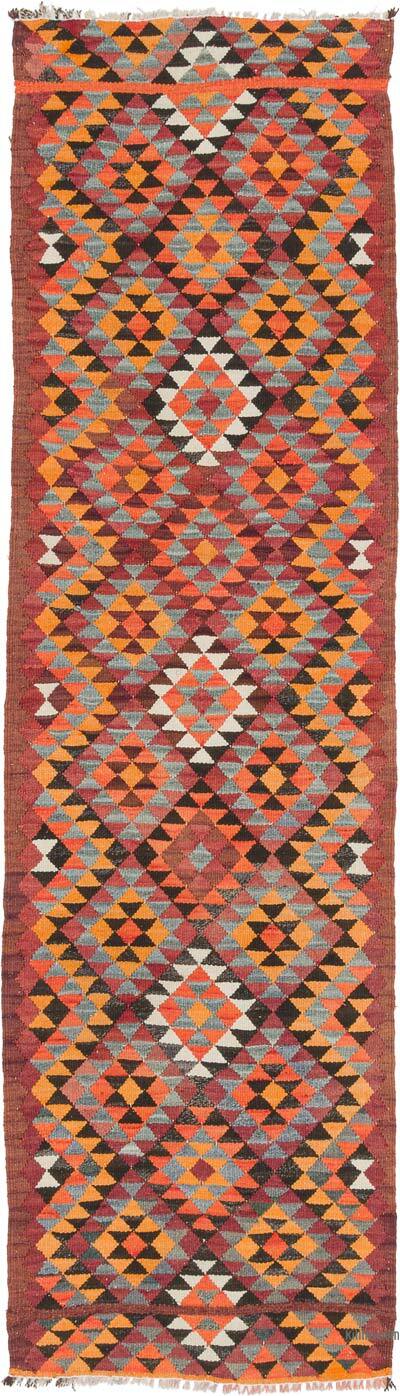 Alfombra Kilim Tribal Vintage - 88 cm x 304 cm