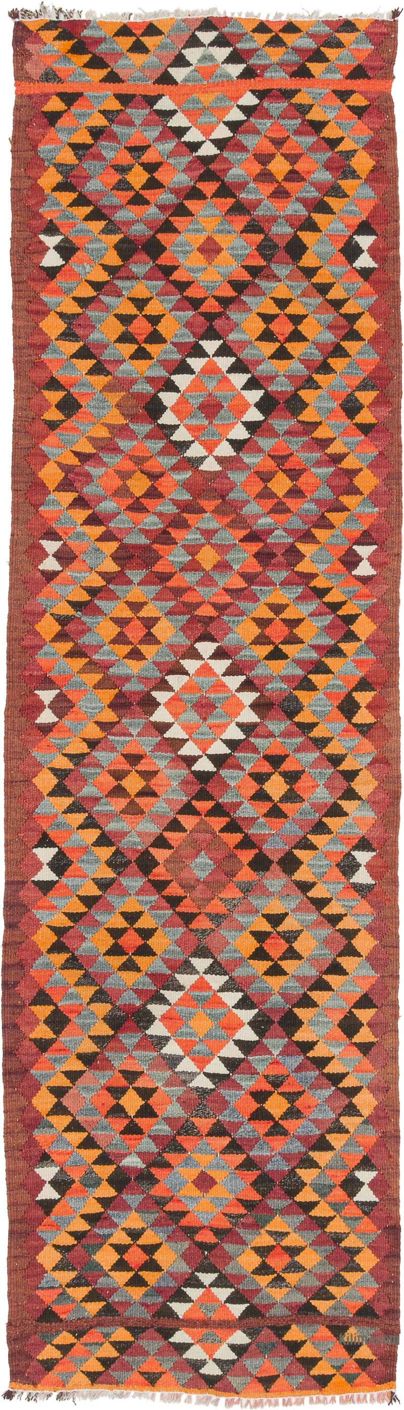 Vintage Tribal Kilim Runner - 2' 11" x 10'  (35" x 120") - K0077480