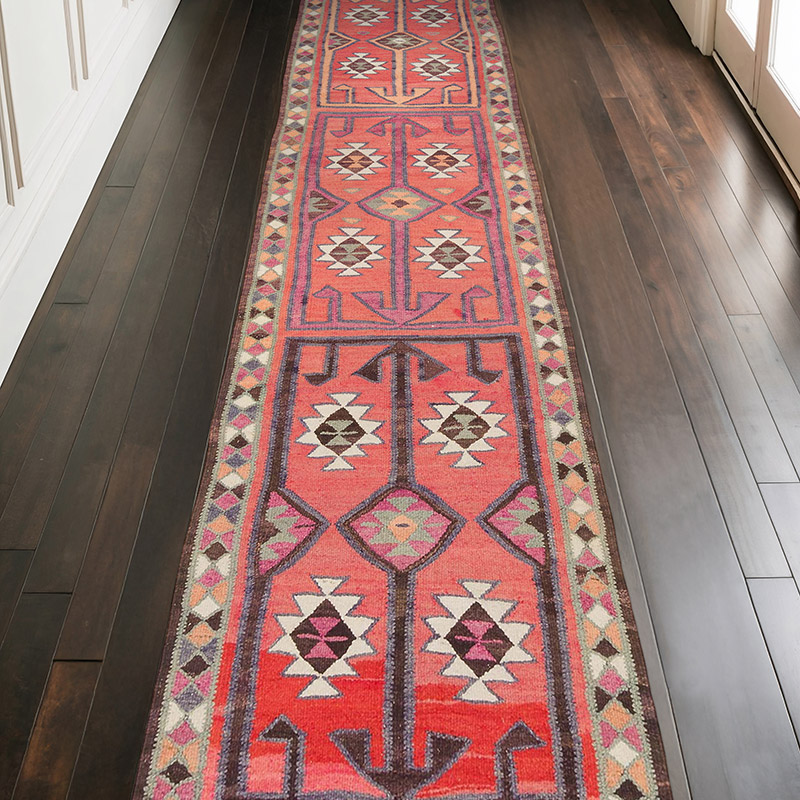Vintage Anadolu Kilim Yolluk - 105 cm x 367 cm - K0077481