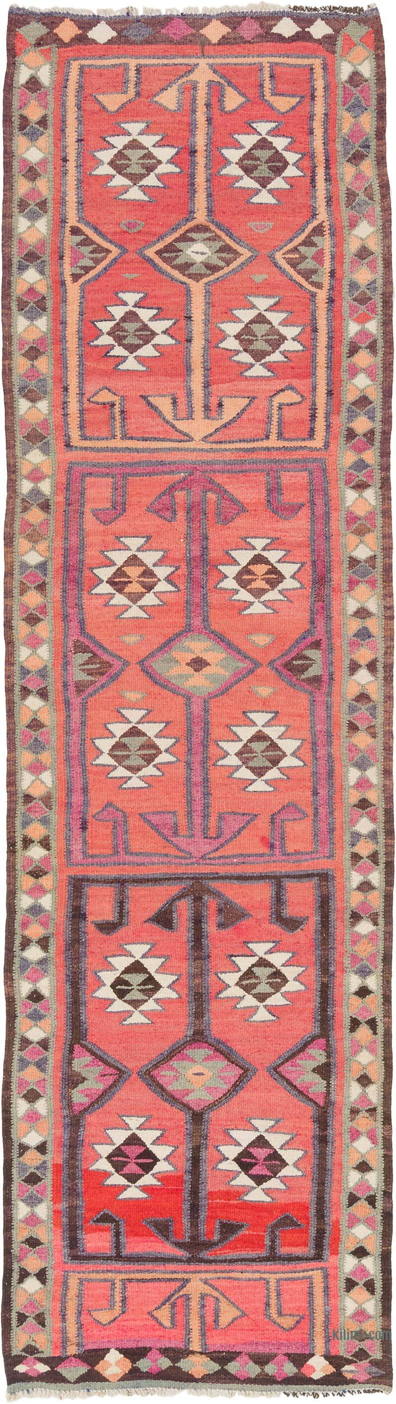 Vintage Anadolu Kilim Yolluk - 105 cm x 367 cm - K0077481
