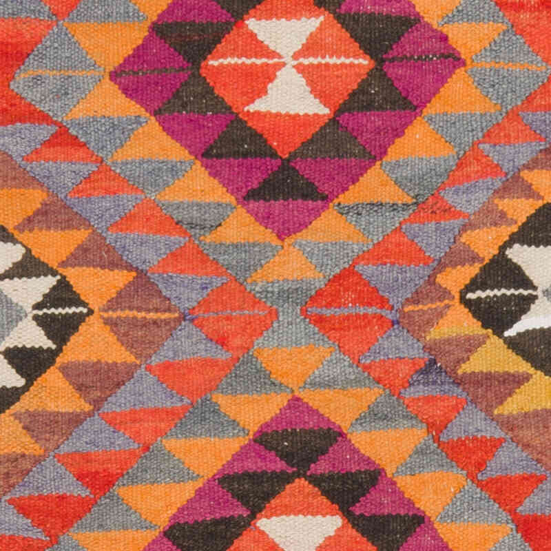 Vintage Tribal Kilim Runner - 3' 1" x 9' 10" (37" x 118") - K0077484