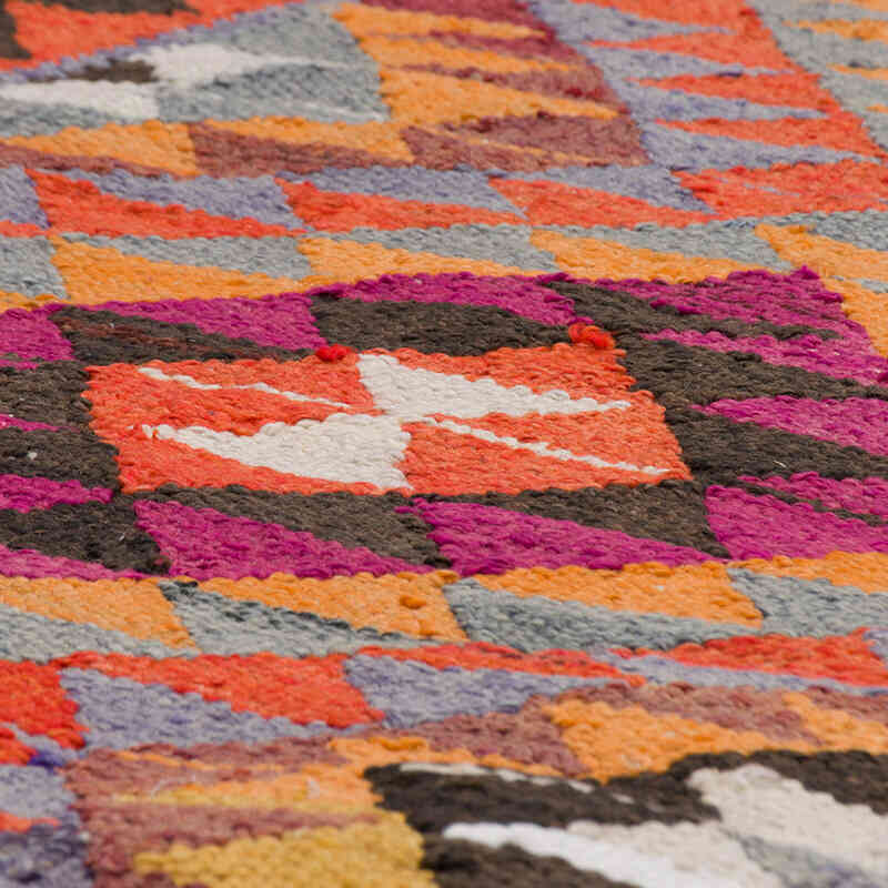 Vintage Tribal Kilim Runner - 3' 1" x 9' 10" (37" x 118") - K0077484