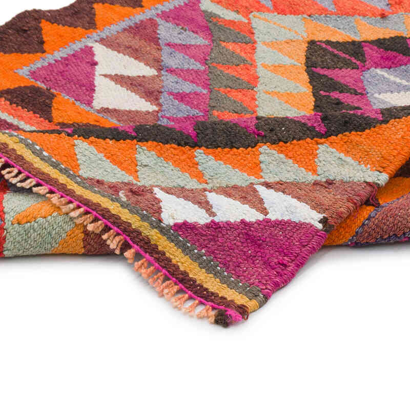 Vintage Tribal Kilim Runner - 3' 1" x 9' 10" (37" x 118") - K0077484