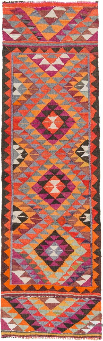 Vintage Anadolu Kilim Yolluk - 93 cm x 300 cm