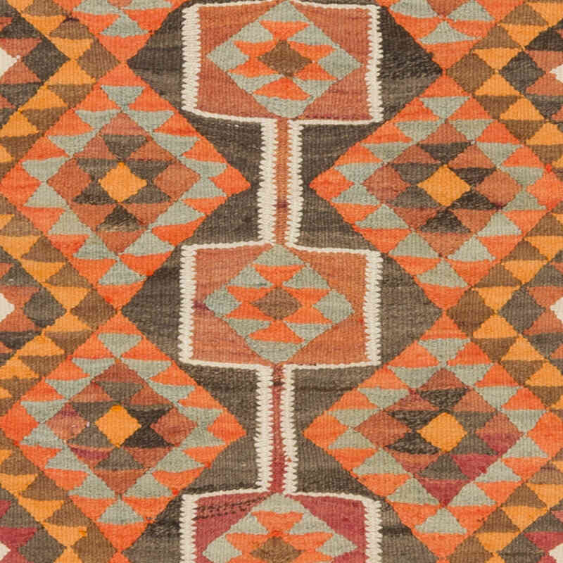 Vintage Tribal Kilim Runner - 2' 9" x 10' 11" (33" x 131") - K0077486