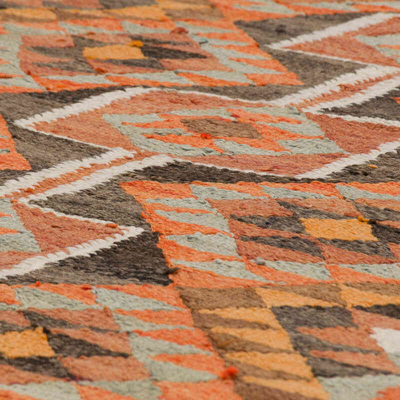 Vintage Tribal Kilim Runner - 2' 9" x 10' 11" (33" x 131") - K0077486