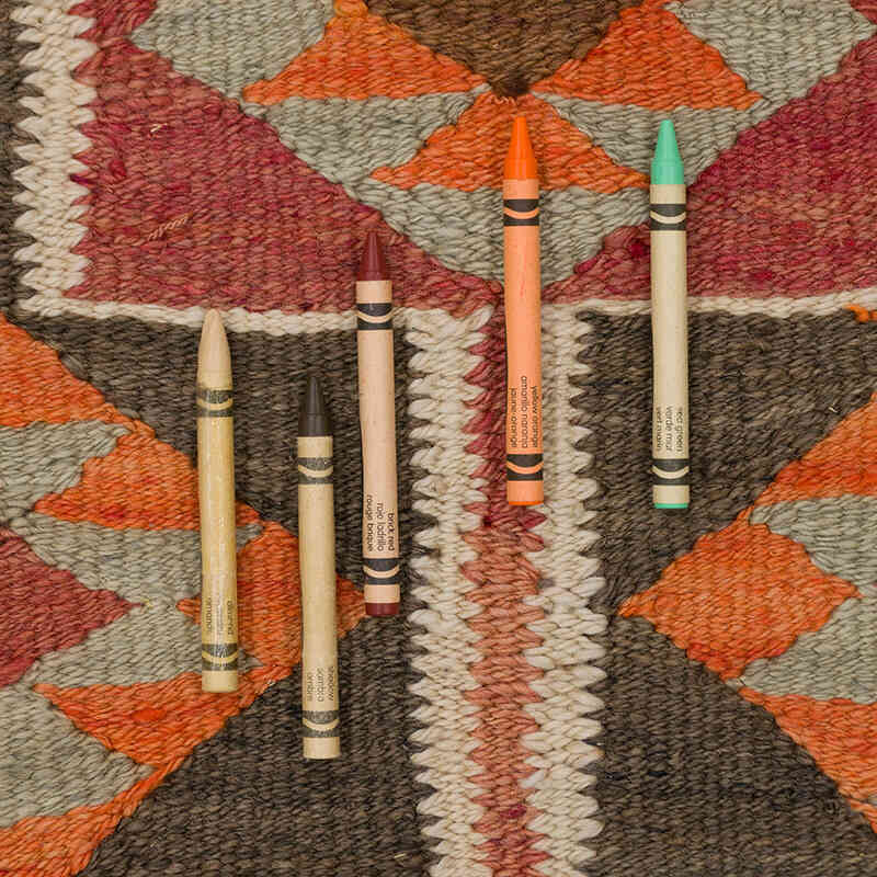 Vintage Tribal Kilim Runner - 2' 9" x 10' 11" (33" x 131") - K0077486