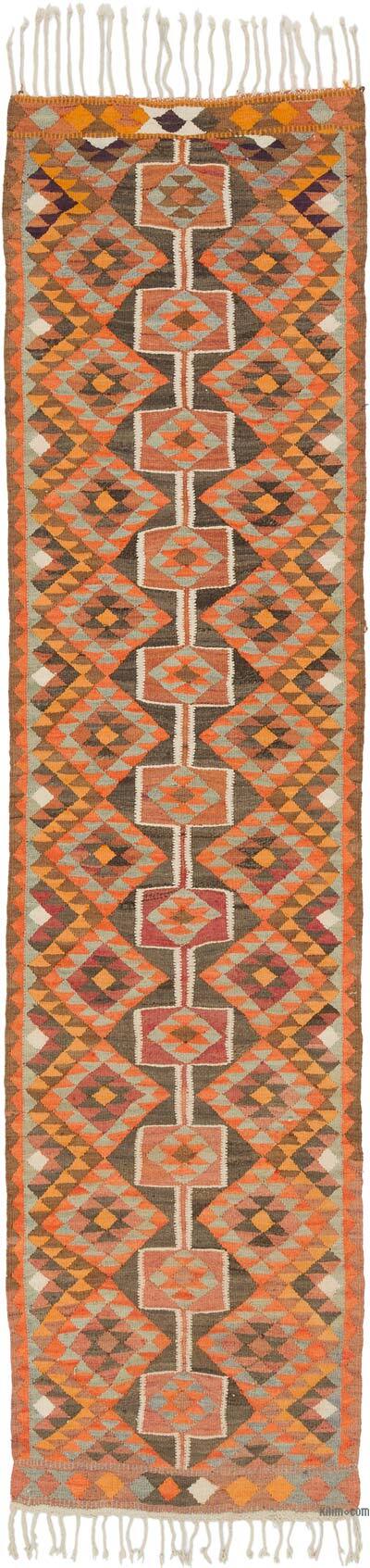Vintage Tribal Kilim Runner - 2' 9" x 10' 11" (33" x 131")