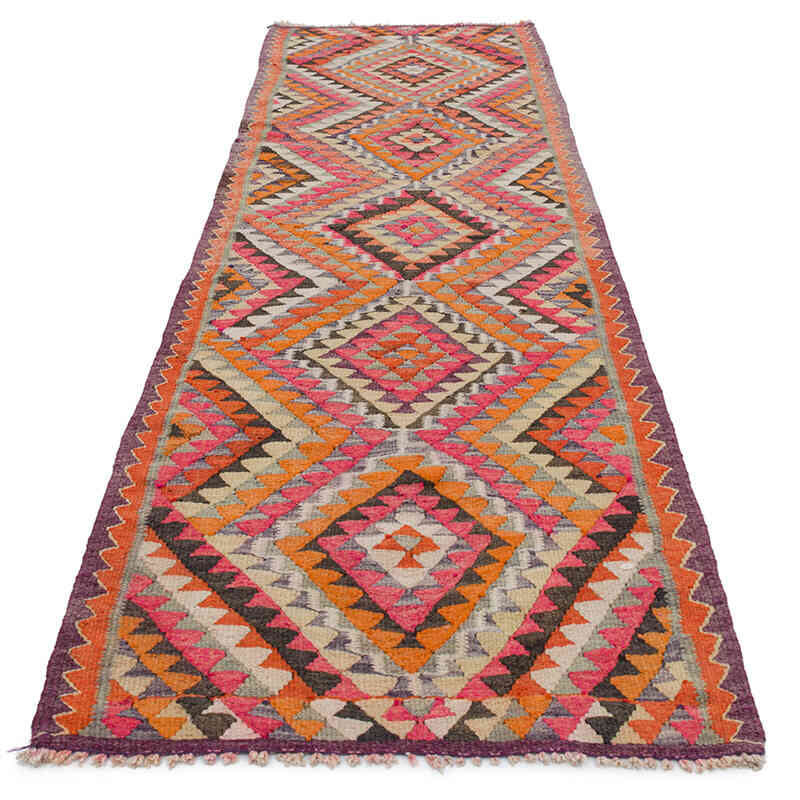 Alfombra Kilim Tribal Vintage - 87 cm x 285 cm - K0077487