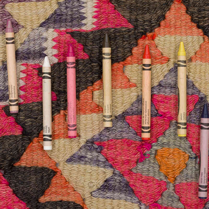 Alfombra Kilim Tribal Vintage - 87 cm x 285 cm - K0077487