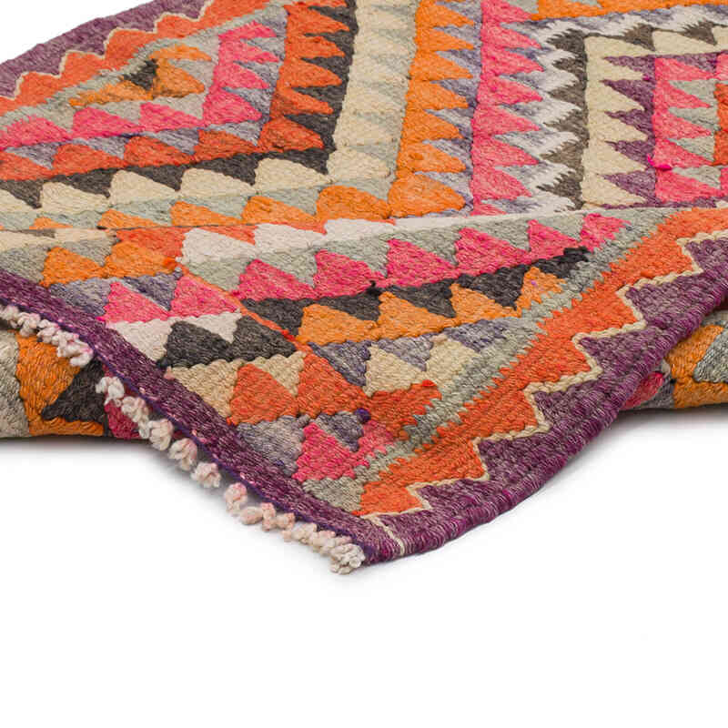 Alfombra Kilim Tribal Vintage - 87 cm x 285 cm - K0077487