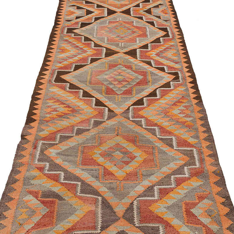 Vintage Tribal Kilim Runner - 2' 11" x 11'  (35" x 132") - K0077488