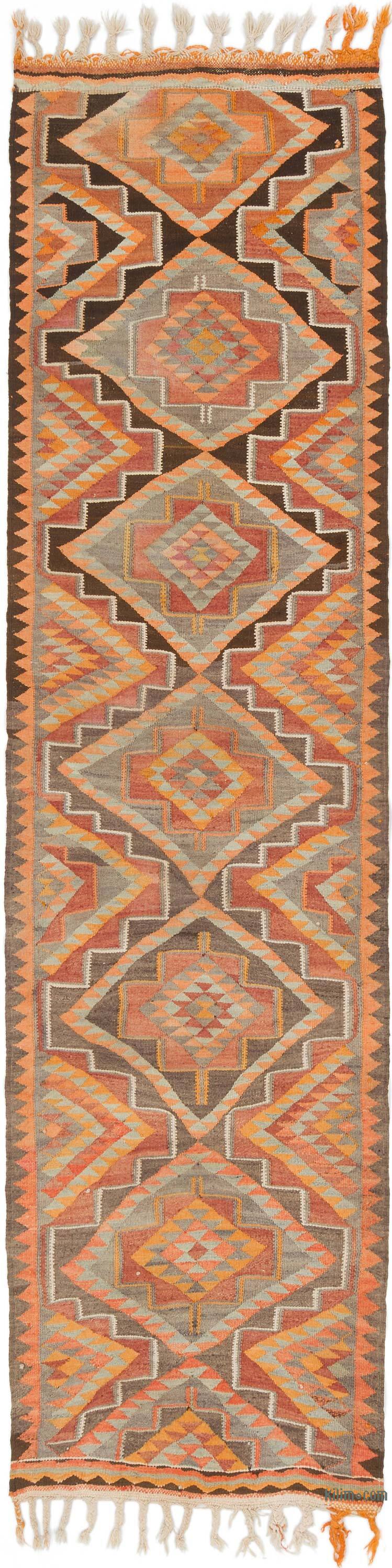 Vintage Tribal Kilim Runner - 2' 11" x 11'  (35" x 132") - K0077488