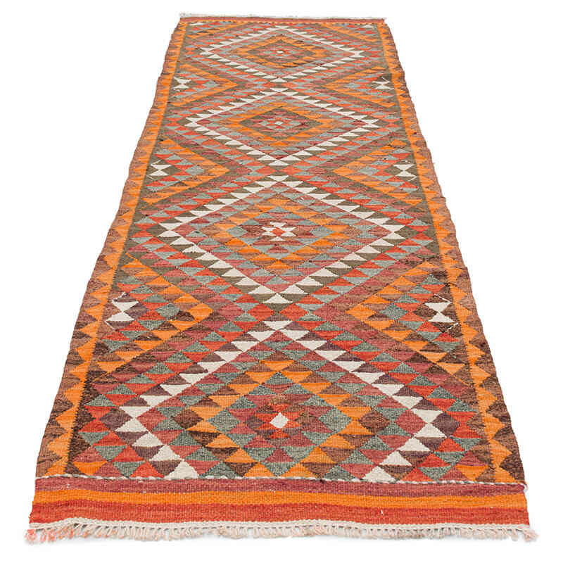 Alfombra Kilim Tribal Vintage - 90 cm x 303 cm - K0077489