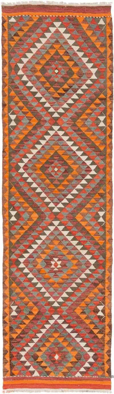 Alfombra Kilim Tribal Vintage - 90 cm x 303 cm