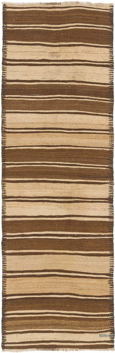 Vintage Turkish Kilim Runner - 2' 8" x 8' 3" (32" x 99")