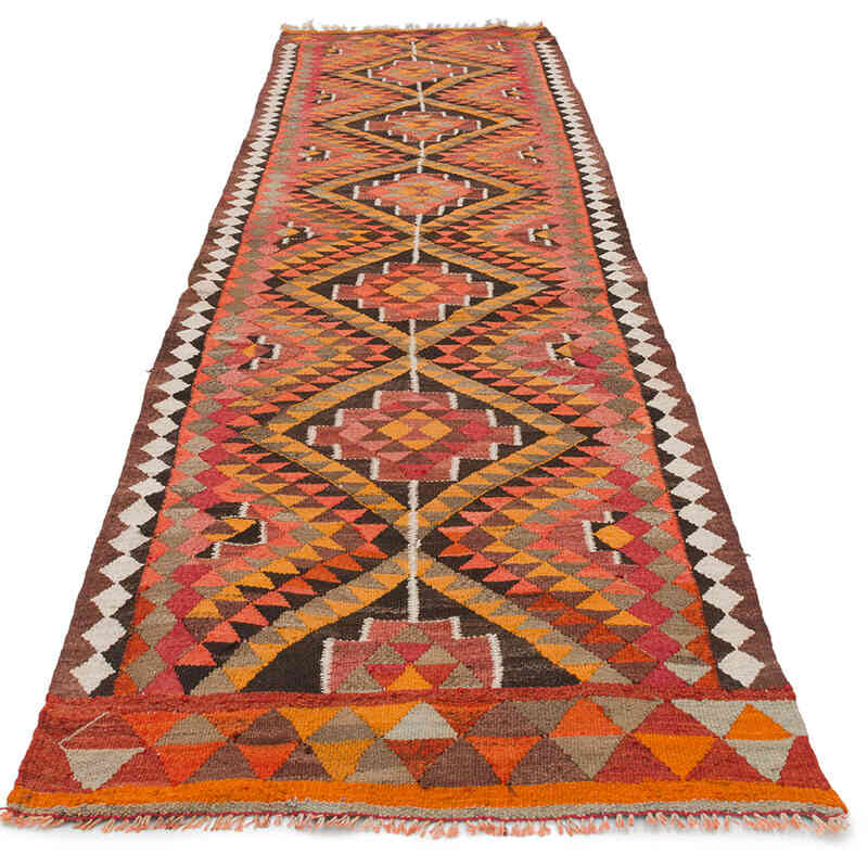Vintage Tribal Kilim Runner - 2' 11" x 11'  (35" x 132") - K0077492