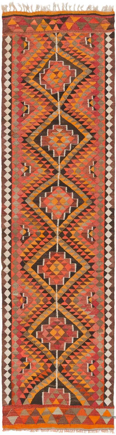 Vintage Anadolu Kilim Yolluk - 90 cm x 335 cm