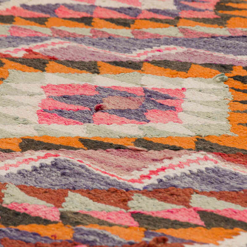 Vintage Anadolu Kilim Yolluk - 98 cm x 341 cm - K0077495