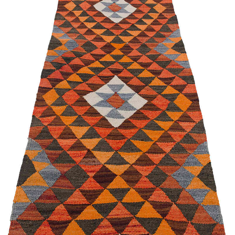 Vintage Tribal Kilim Runner - 2' 5" x 9' 4" (29" x 112") - K0077501