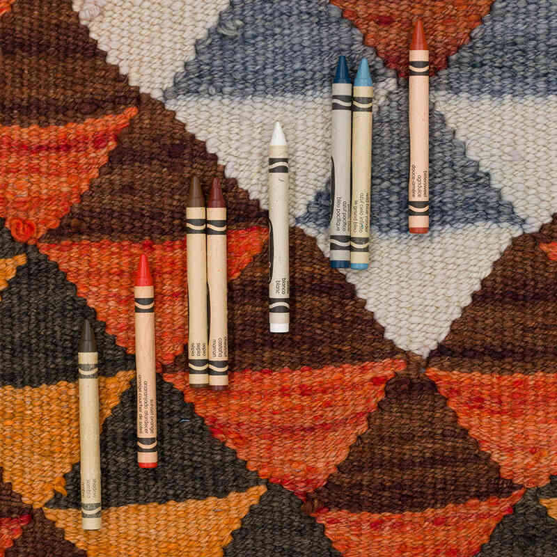 Vintage Tribal Kilim Runner - 2' 5" x 9' 4" (29" x 112") - K0077501