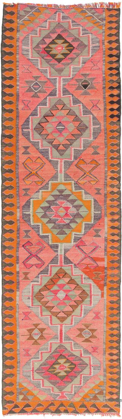 Vintage Anadolu Kilim Yolluk - 97 cm x 330 cm