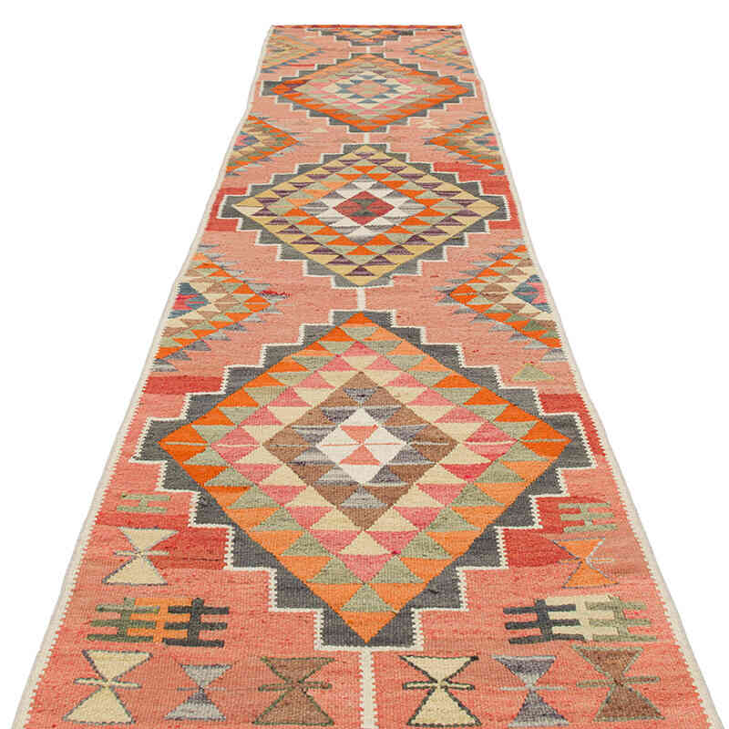 Vintage Anadolu Kilim Yolluk - 87 cm x 360 cm - K0077504