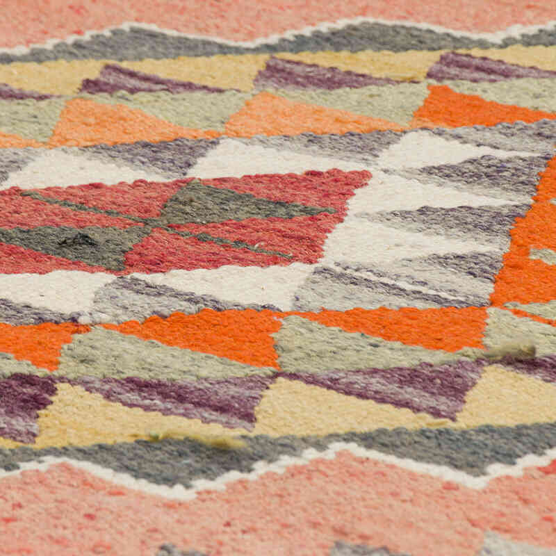 Vintage Anadolu Kilim Yolluk - 87 cm x 360 cm - K0077504