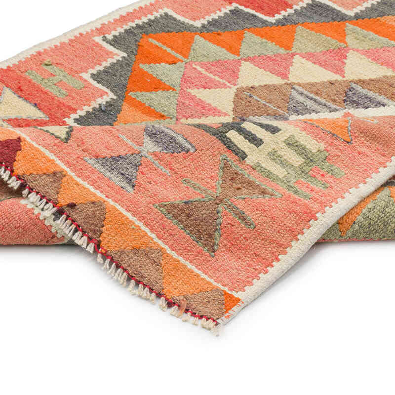 Vintage Anadolu Kilim Yolluk - 87 cm x 360 cm - K0077504