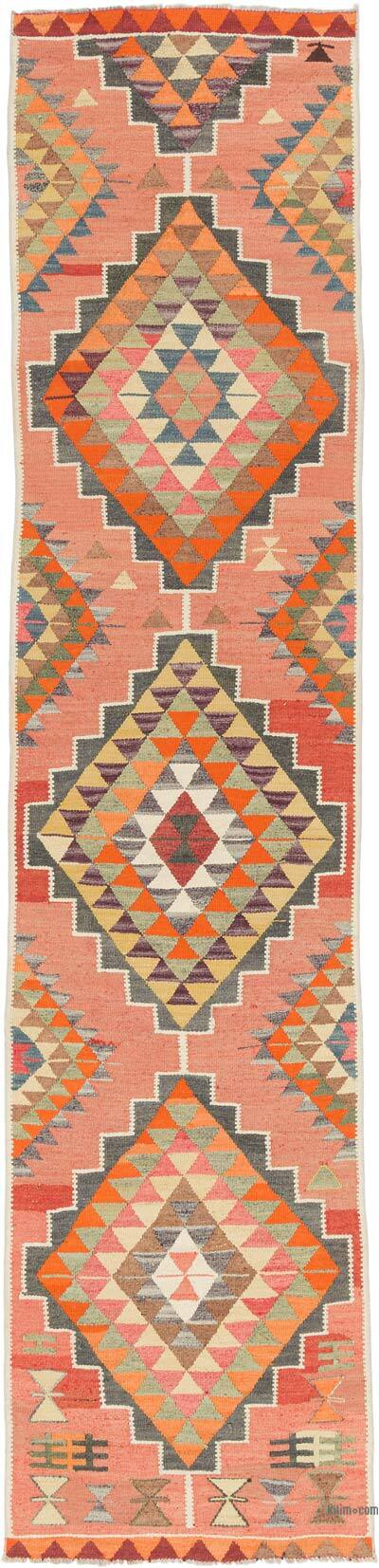 Vintage Tribal Kilim Runner - 2' 10" x 11' 10" (34" x 142")